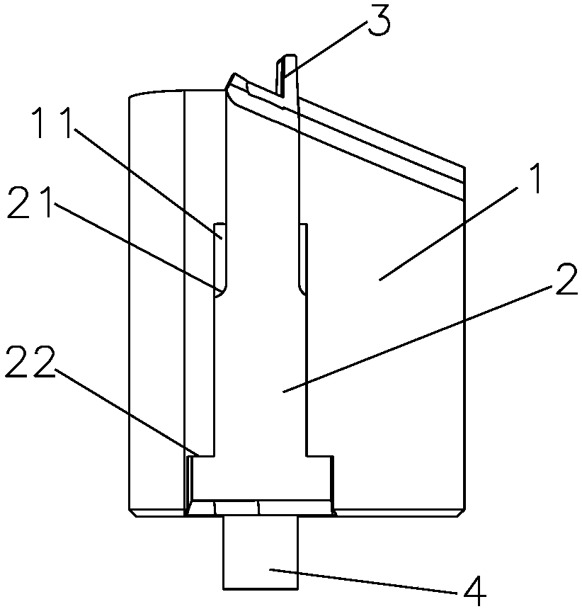 First-color sealant insert structure of double-color mold