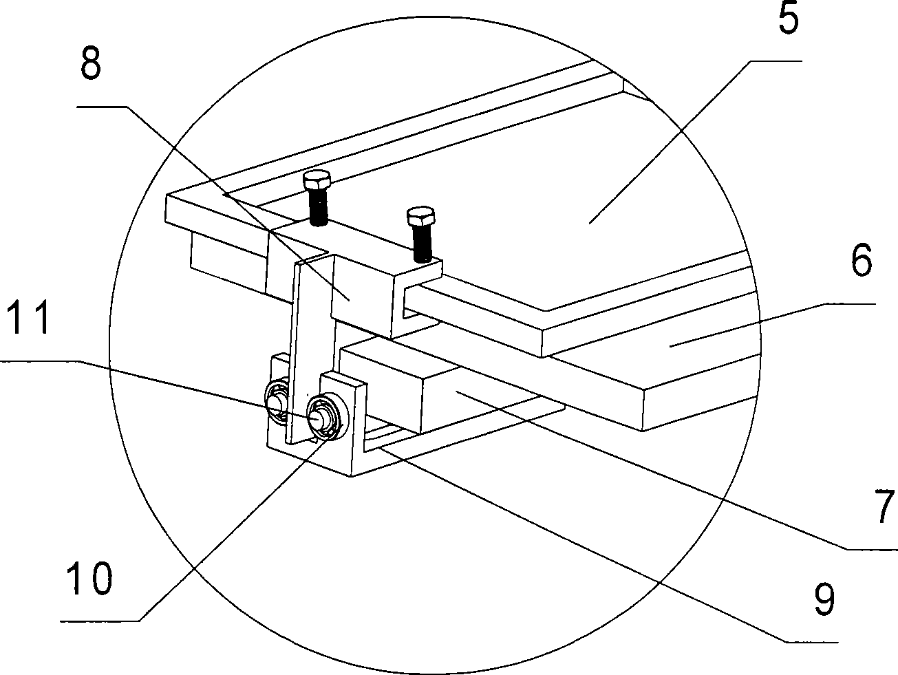 Positioning device for manual silk-screen wheel transfer printing machine