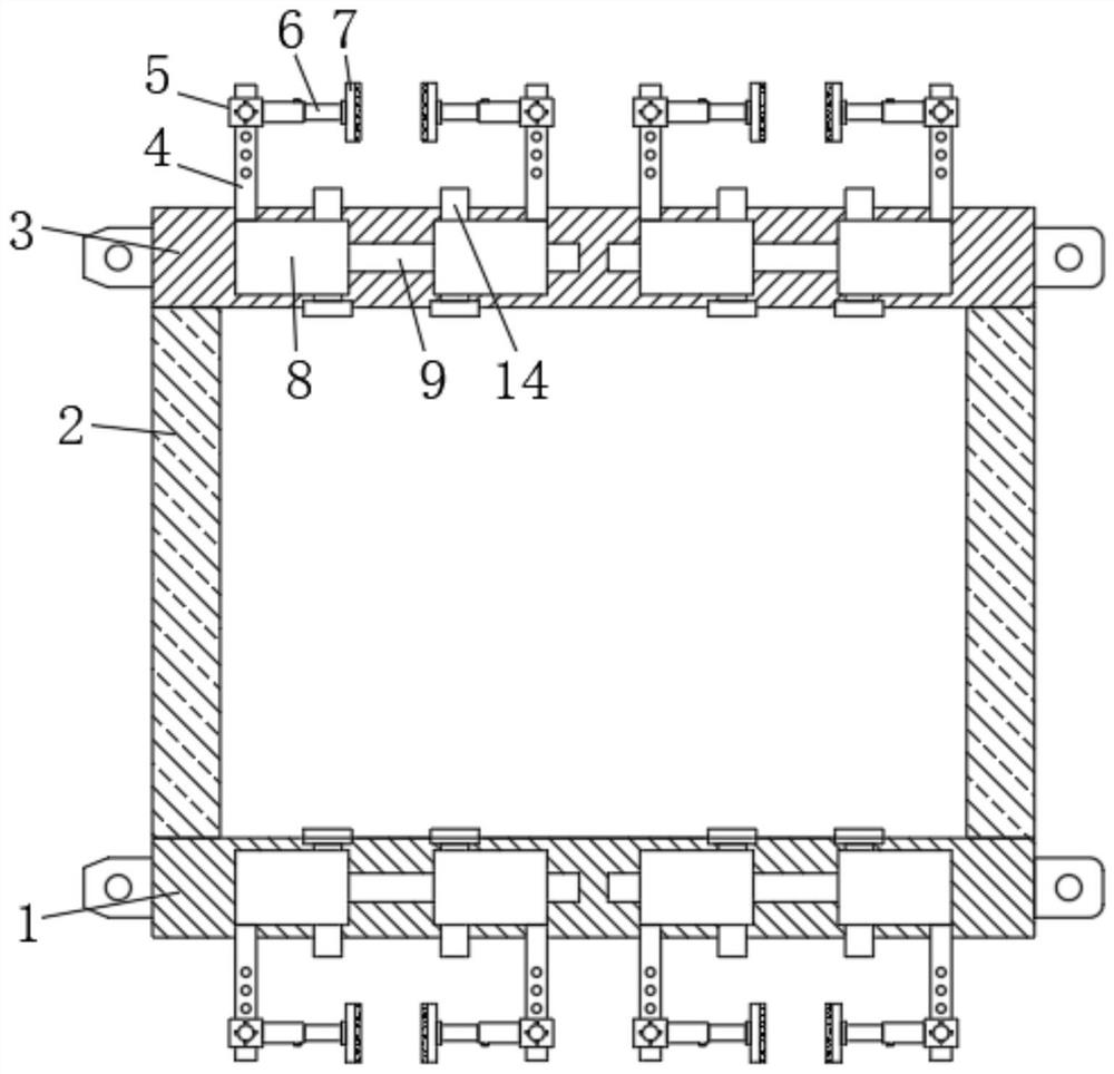 Fastening structure of bailey piece