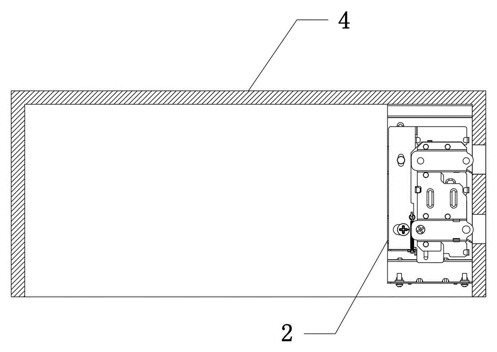 Multi-buckle connection structure of front panel and side panel of drawer