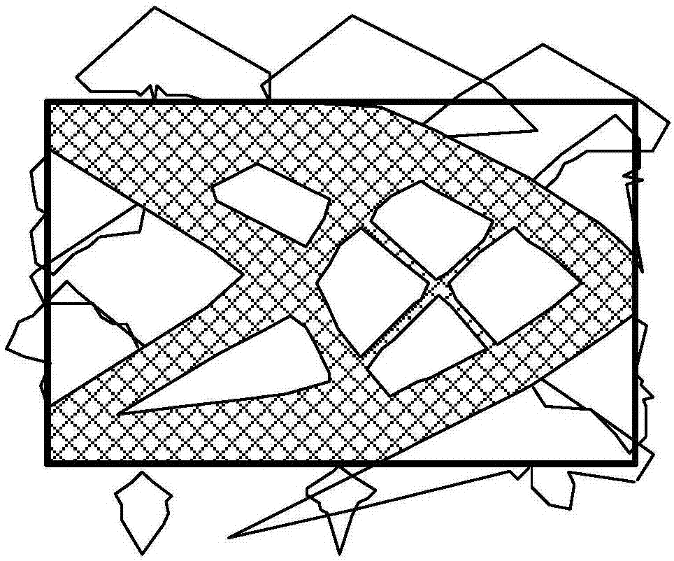 Topological optimization design method of self-supporting structure in additive manufacturing