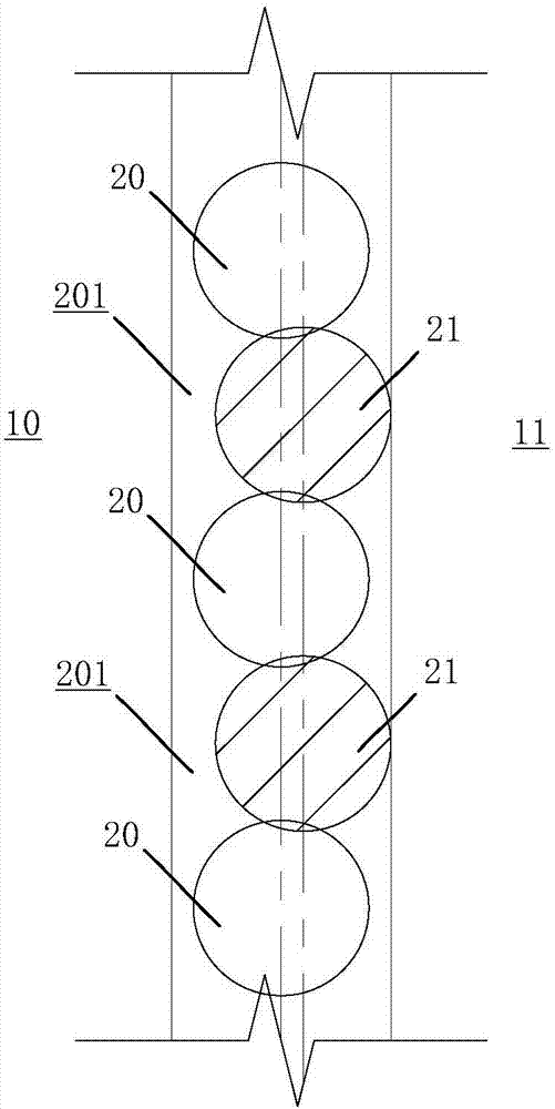 Foundation pit supporting and retaining structure and method combined with high-pressure jet grouting technology