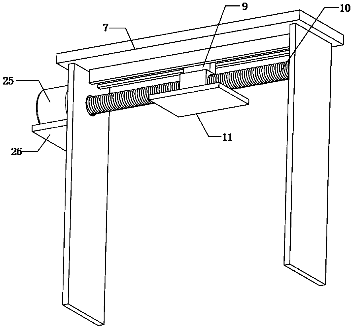 Metal plate cutting machine for automobile production