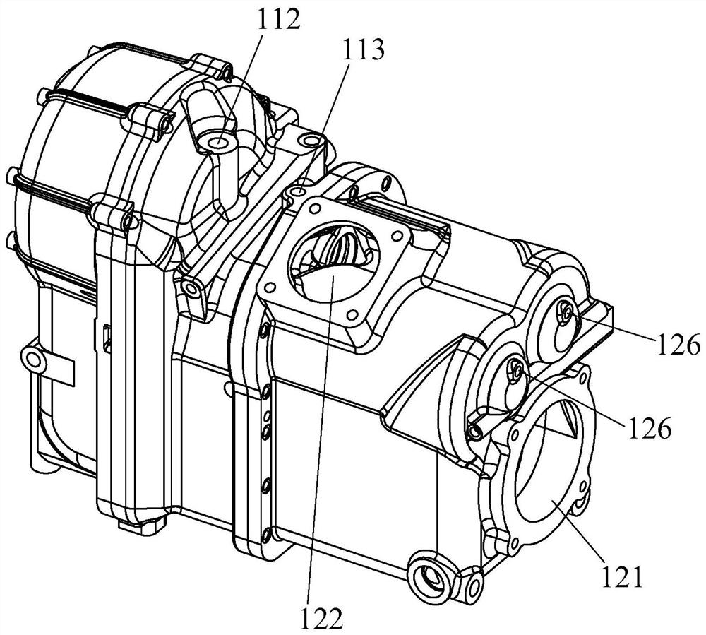 Dry type oil-free screw compressor