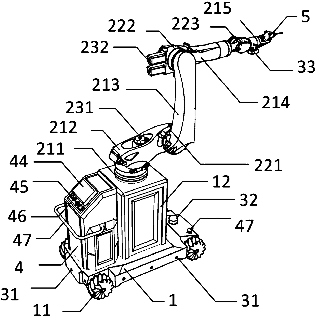 General building indoor engineering intelligent robot