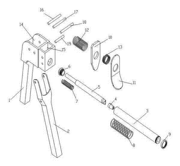 Labor-saving hand riveter