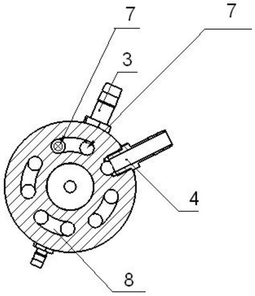 Water cooling device of steelmaking furnace infrared imaging temperature measurement system