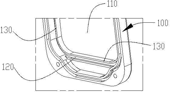 Key waterproof structure and electronic device applying same