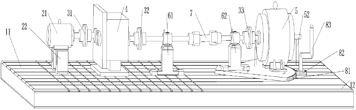 A tripod non-centering universal joint test bench