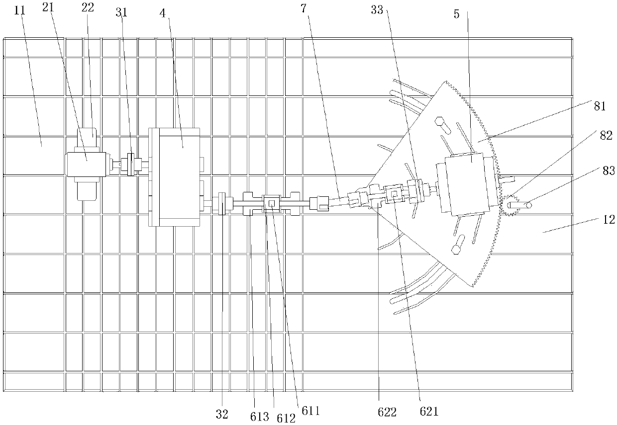 A tripod non-centering universal joint test bench