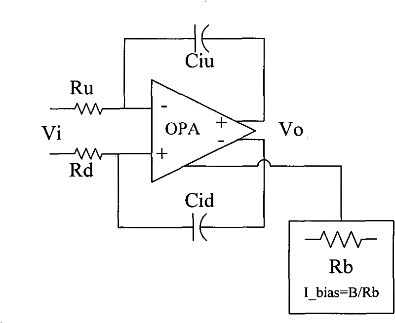 RC integrating circuit