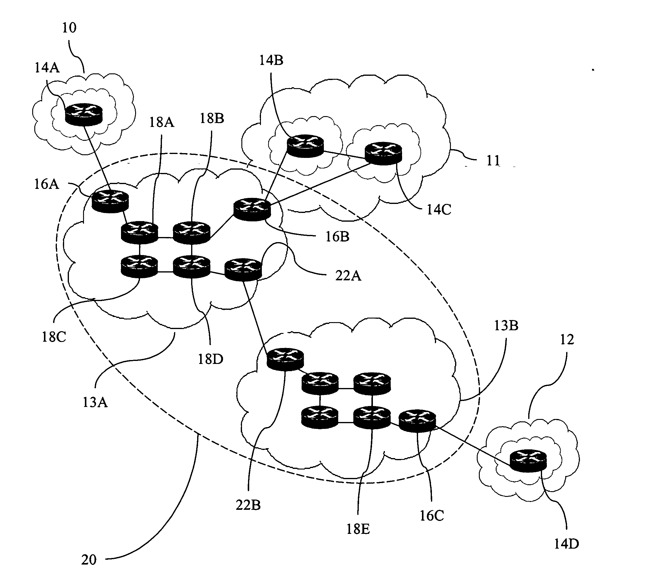 Method and apparatus for providing multicast messages within a virtual private network across a data communication network