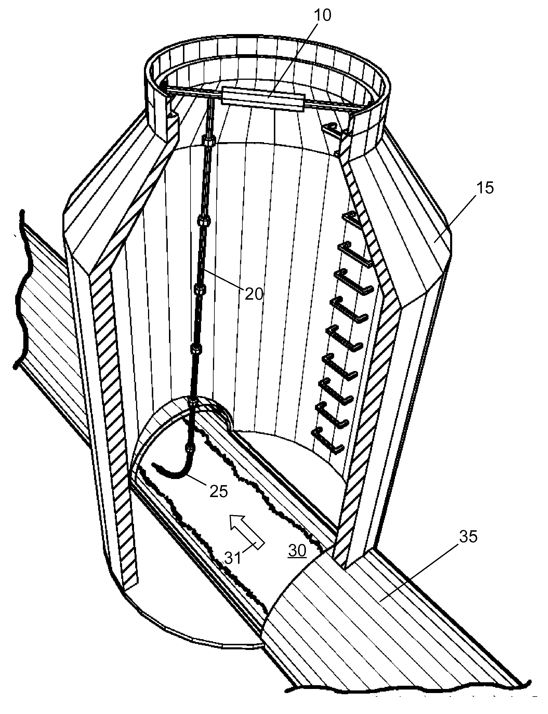 Method and Device for the Assessment of Fluid Collection Networks