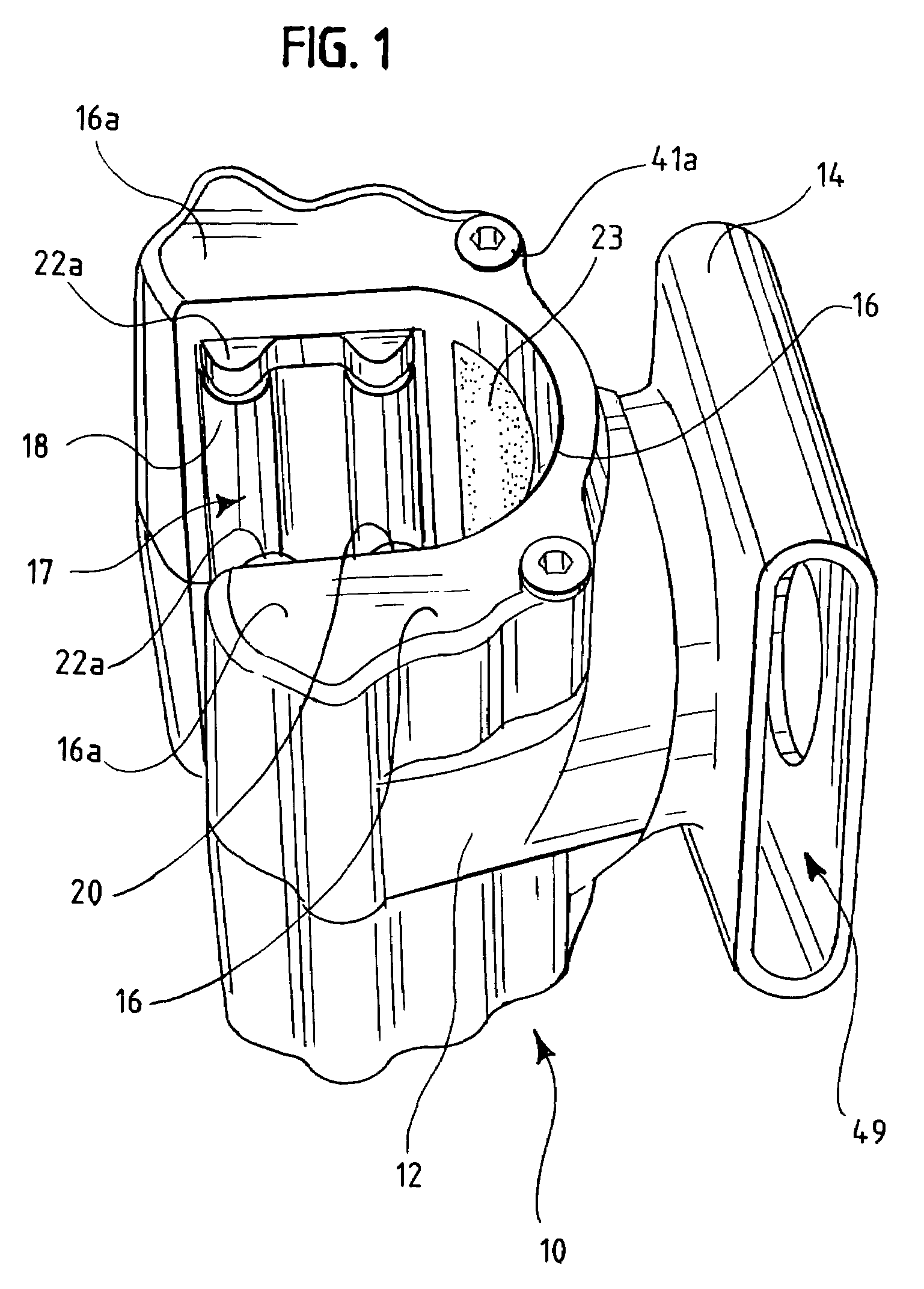 Baton scabbard with roller clamp retention