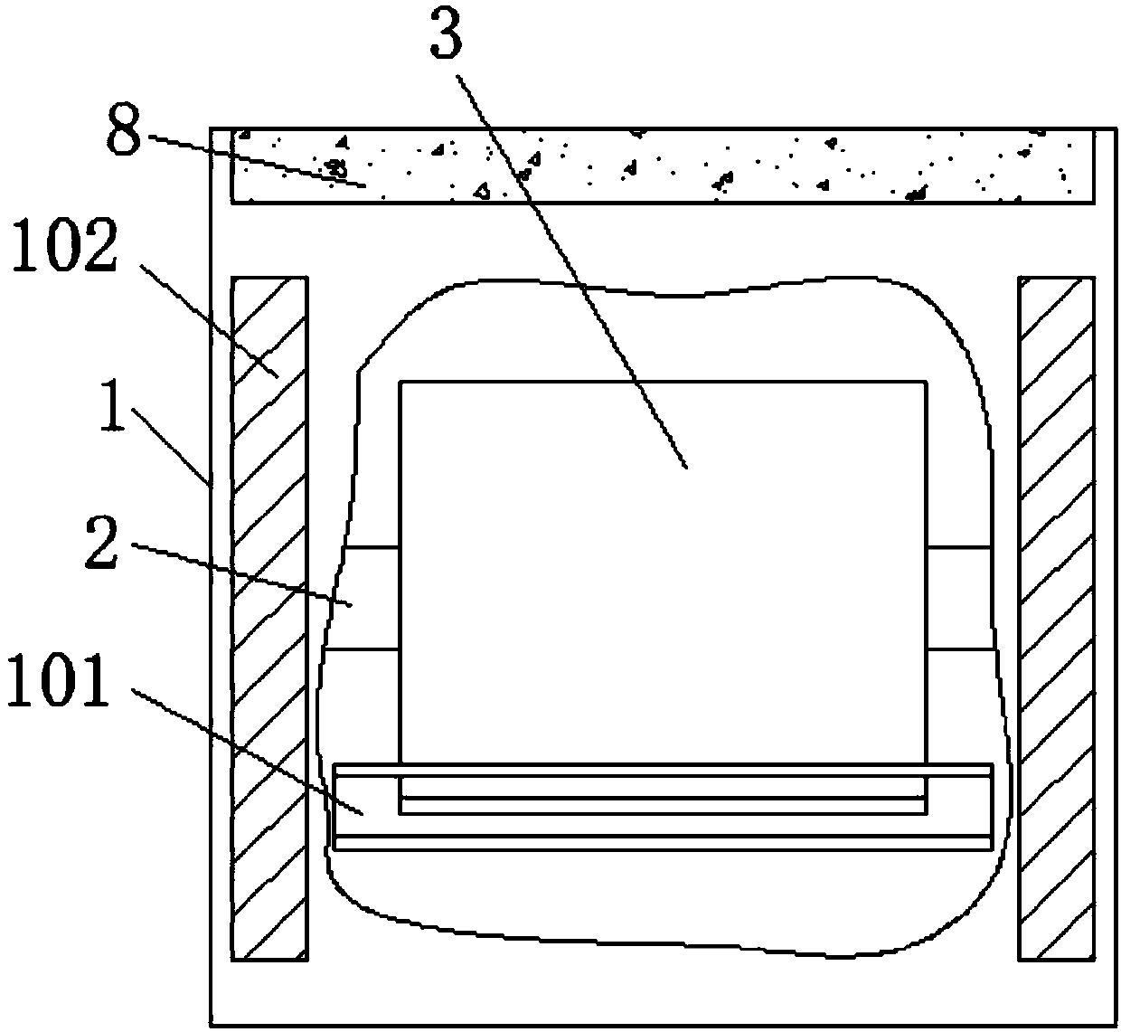 Aluminum foil coiled material protection mechanism capable of drawing materials conveniently