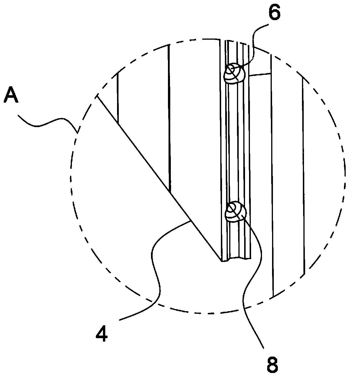 Quickly tensioned anti-crack assembled building by means of fastener