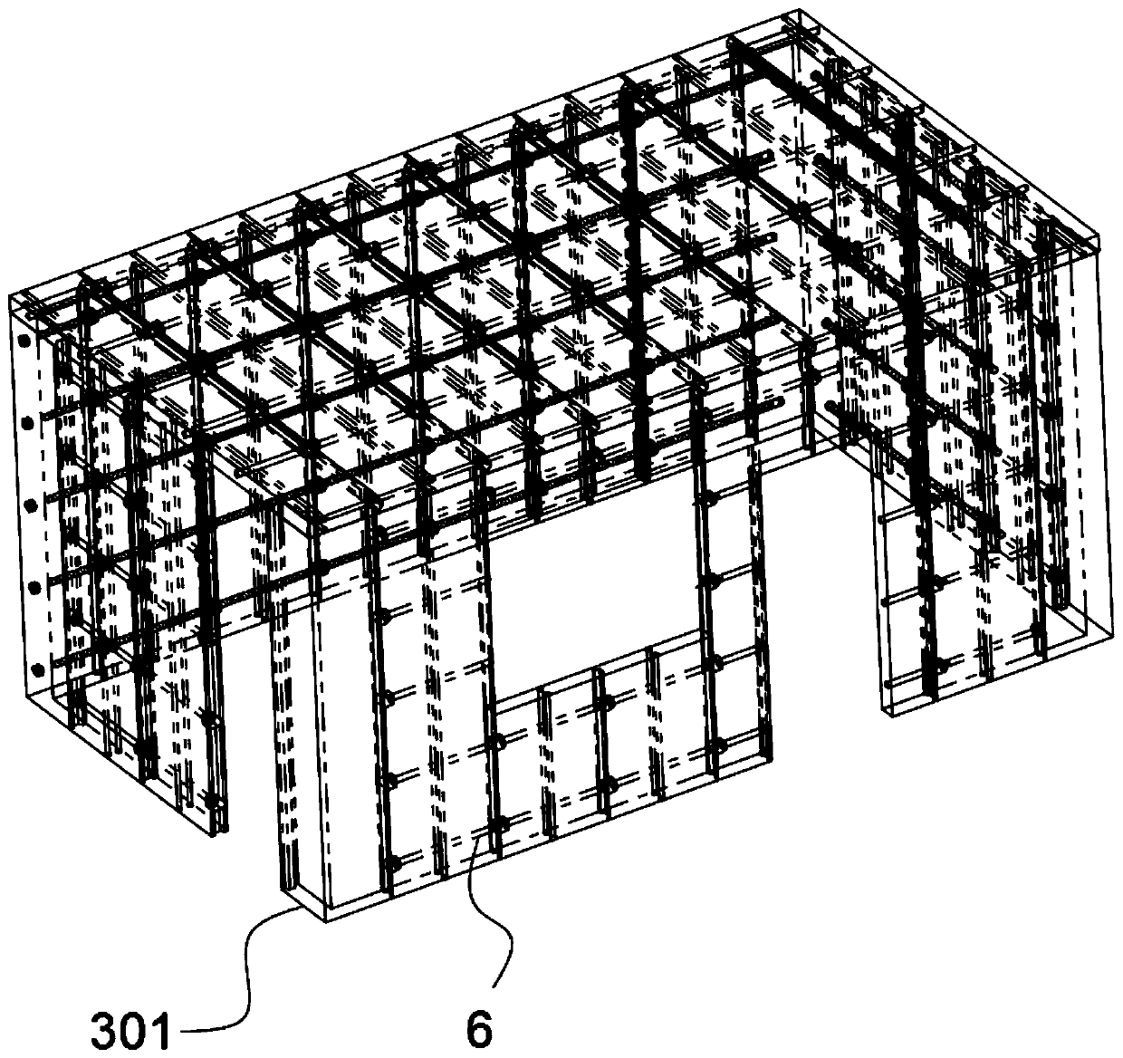 Quickly tensioned anti-crack assembled building by means of fastener