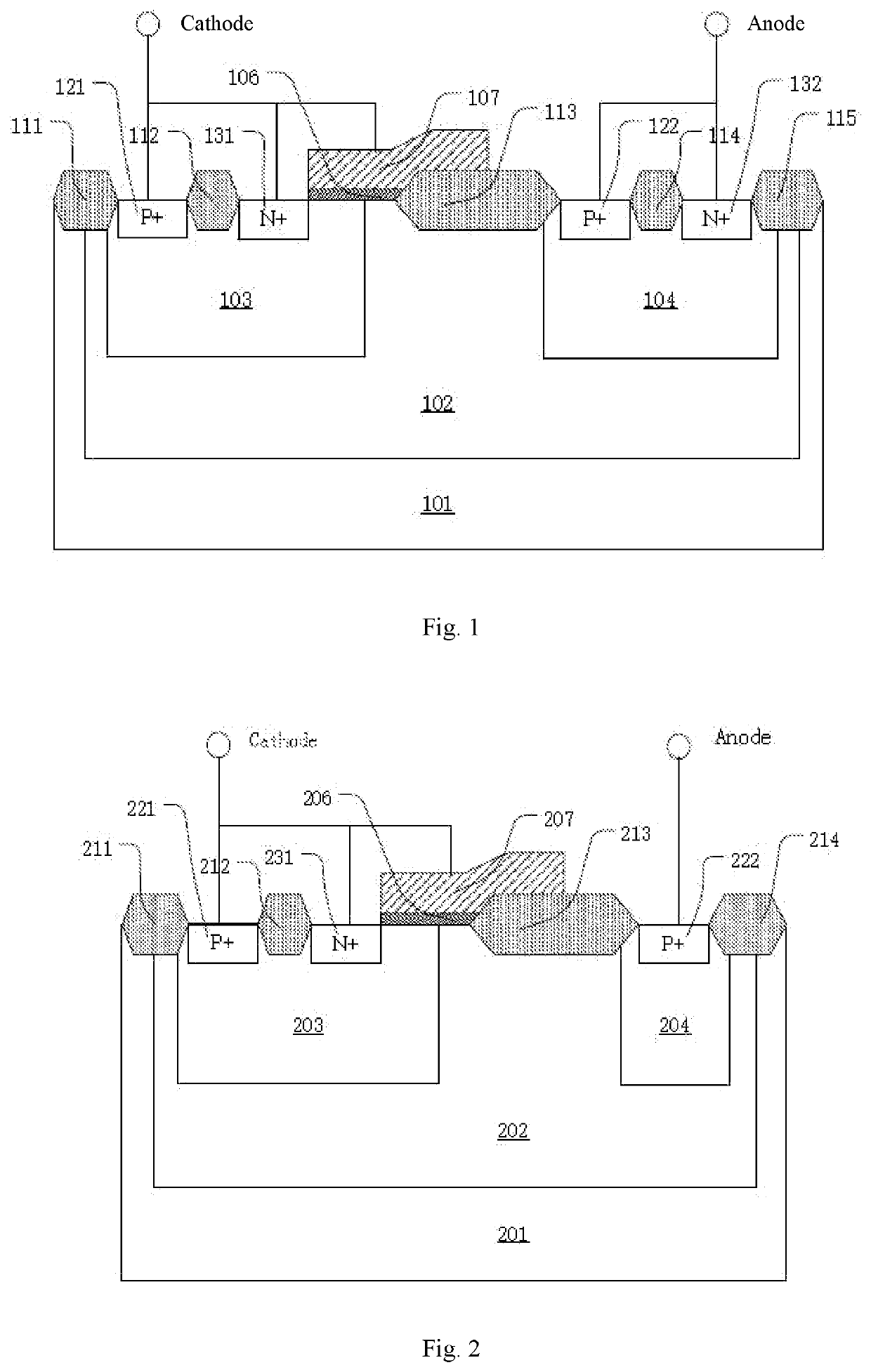 Transistor structure for electrostatic protection and method for manufacturing same