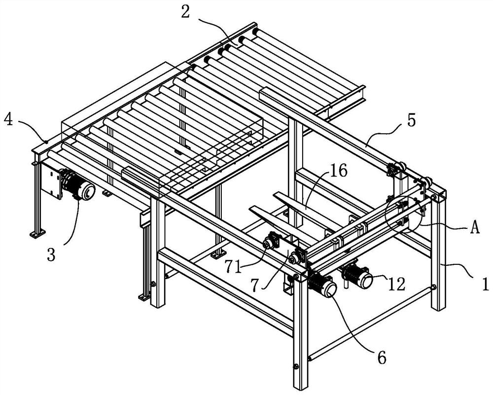 An intelligent device for palletizing pallets of bag unpacking machines