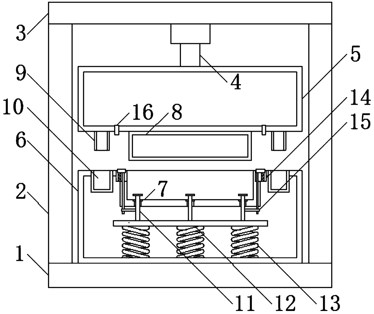 Stamping die for casting of metal product