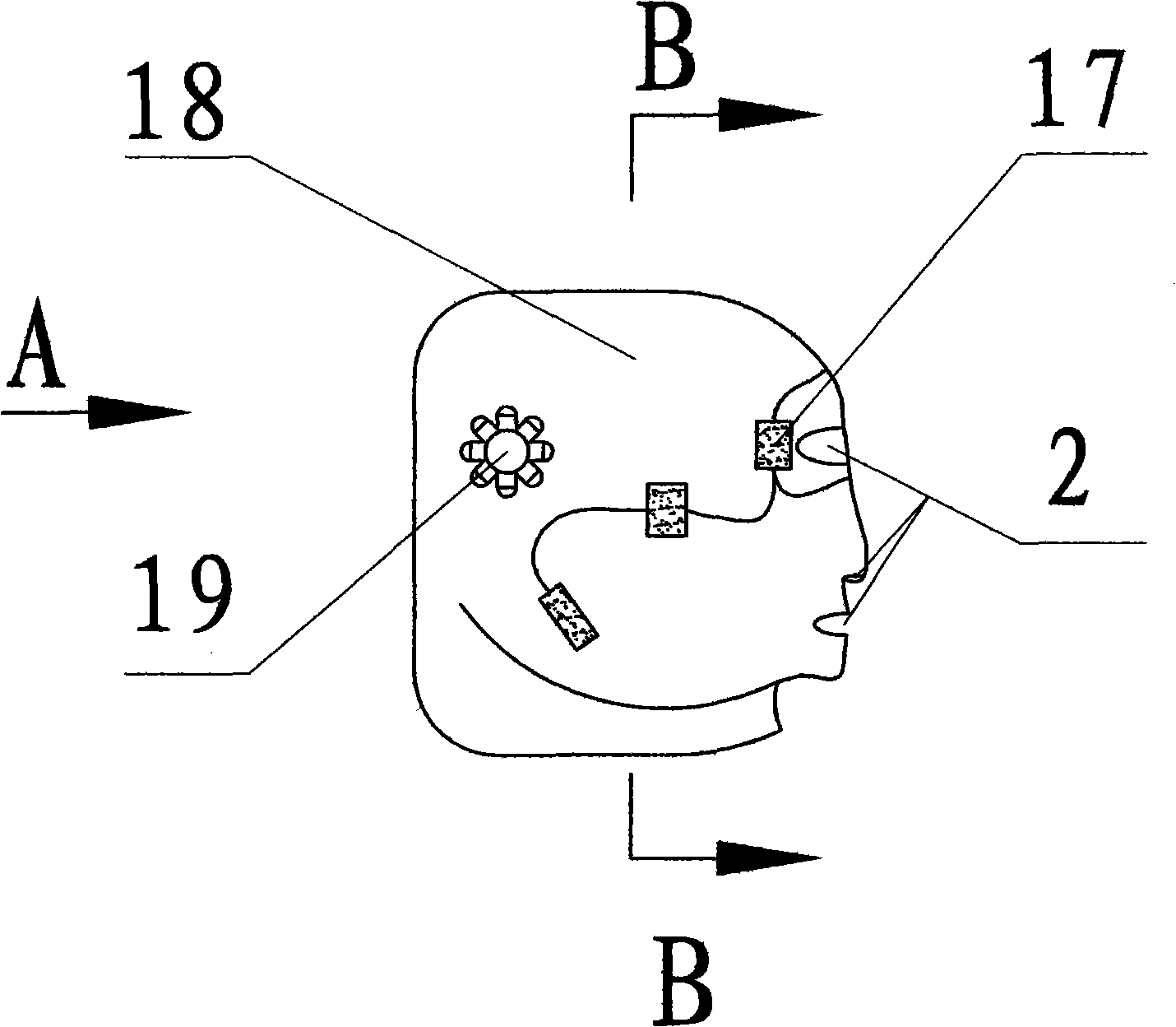 Beauty instrument for automatically massaging and cleaning head