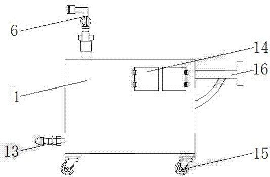 Cattle and sheep breeding disinfecting and washing device