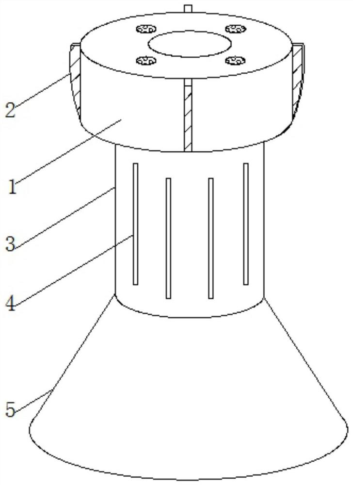 Ceiling-embedded type LED down lamp easy to install