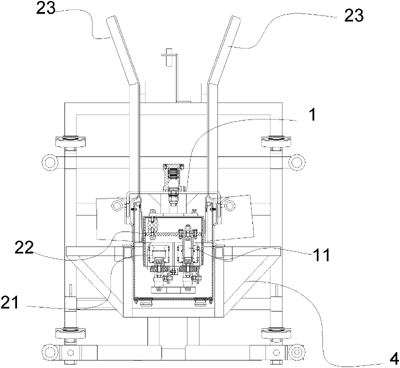 Automatic electricity conversion apparatus for rubber-tyred crane transmission