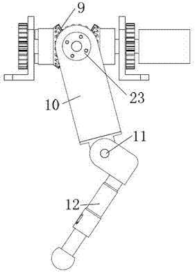 Four-leg robot mechanism based on bionic design