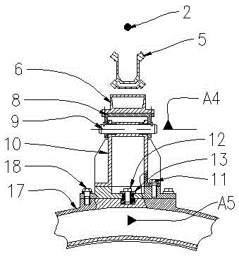 Multi-degree-of-freedom transfer device for advanced drilling rig in shield tunneling machine