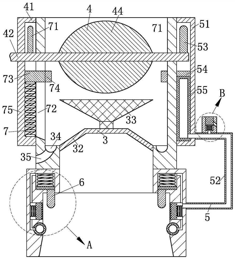 A dehydration tower with anti-clogging