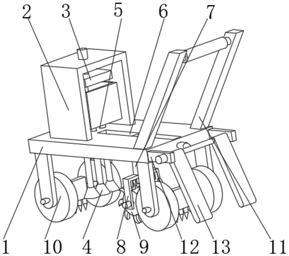 Soil turning equipment for agricultural planting in field of agricultural machinery