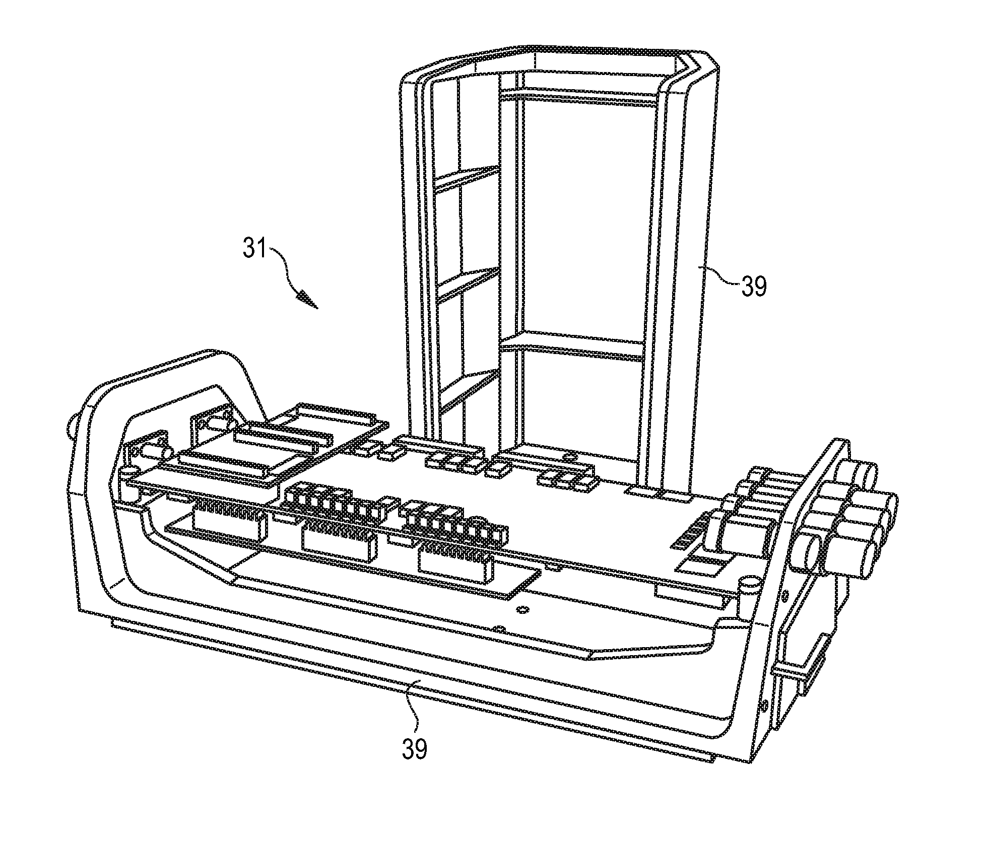 Data detection device for use in combination with an MRI apparatus