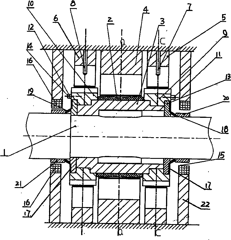 High speed chief axis on-line dynamic poise device