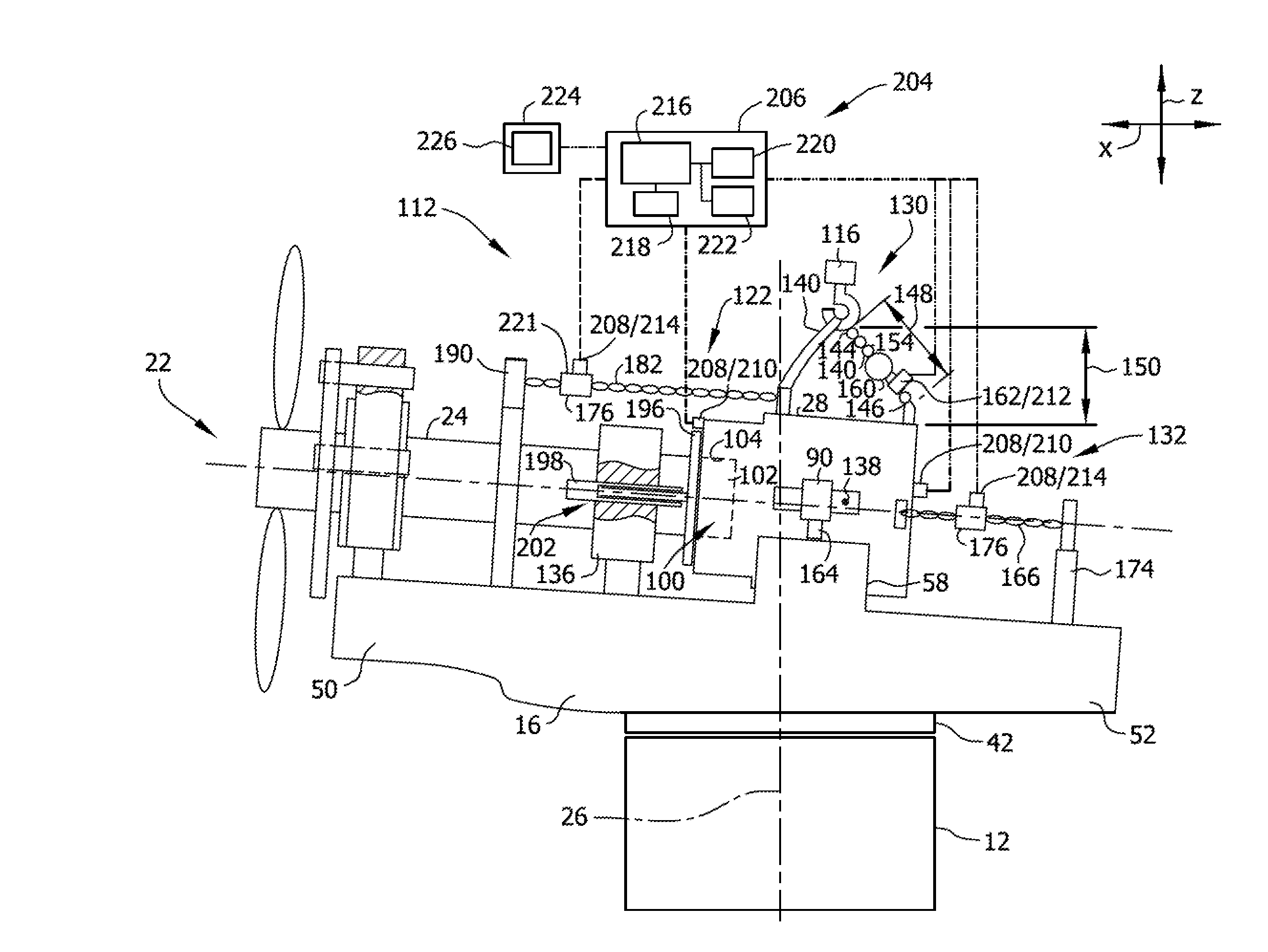 Component handling system for use in wind turbines and methods of positioning a drive train component