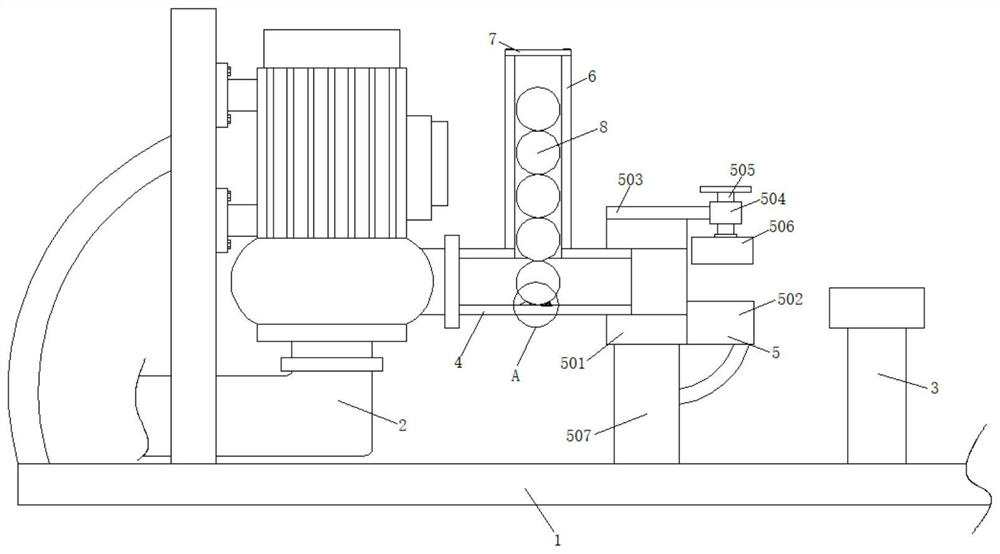 Derusting equipment for the inner wall of steel pipes for construction