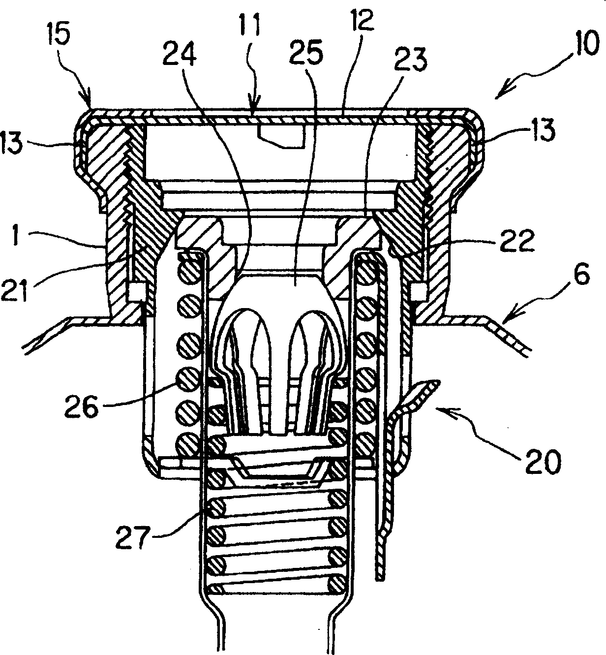 Enveloping structure for mouth of barrel container, and barrel container