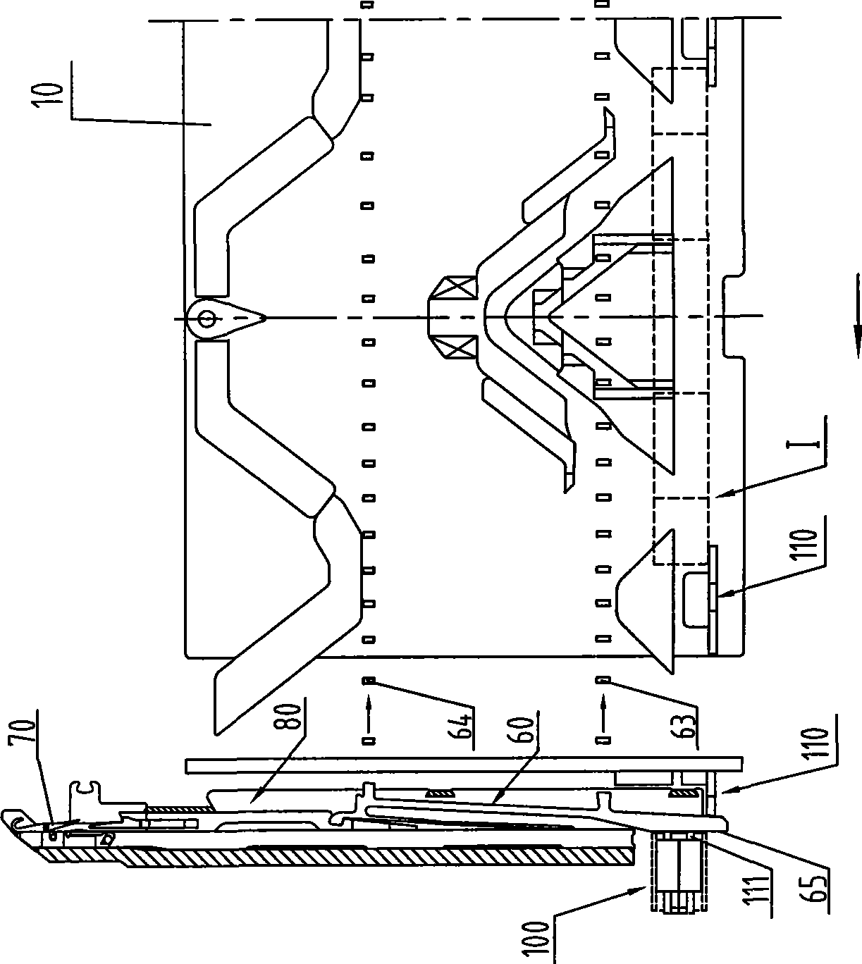 Triangular weaving mechanism