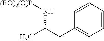 Synthesis of chiral amphetamine derivatives by stereospecific, regioselective cuprate addition reaction with aziridine phosphoramidate compounds