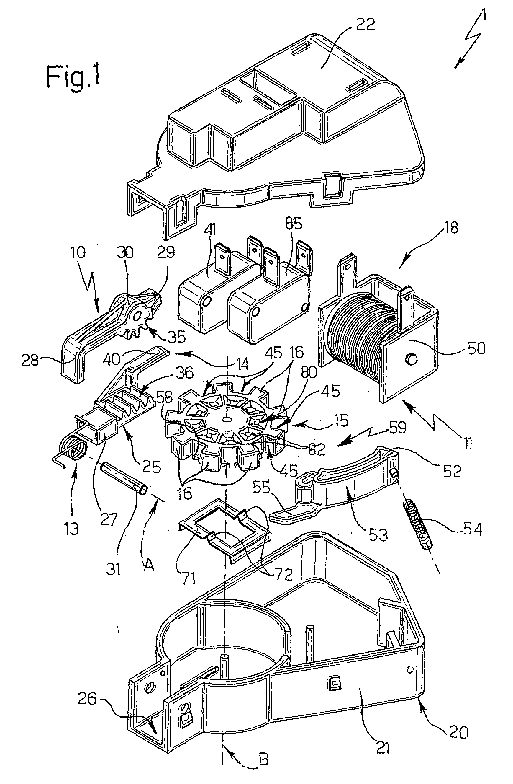 Blocking Device For the Door of a Pyrolitic Oven