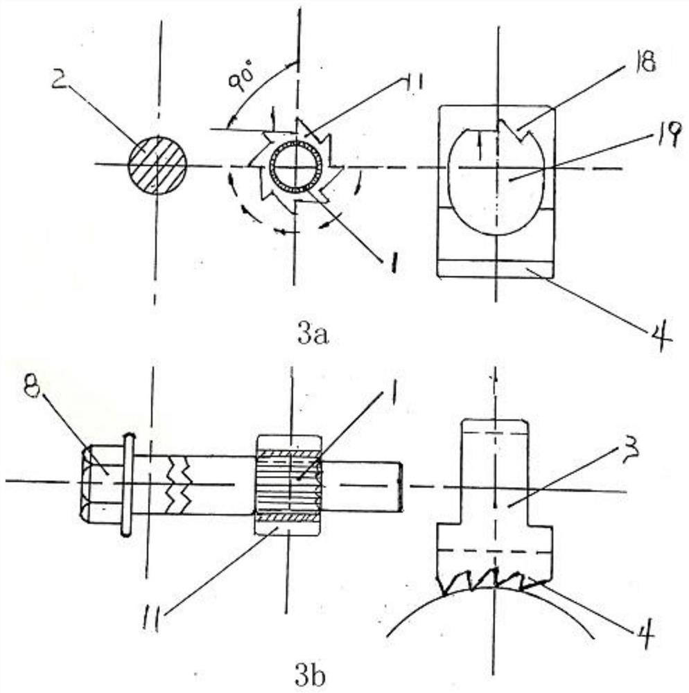 Novel automobile brake clearance adjusting arm device