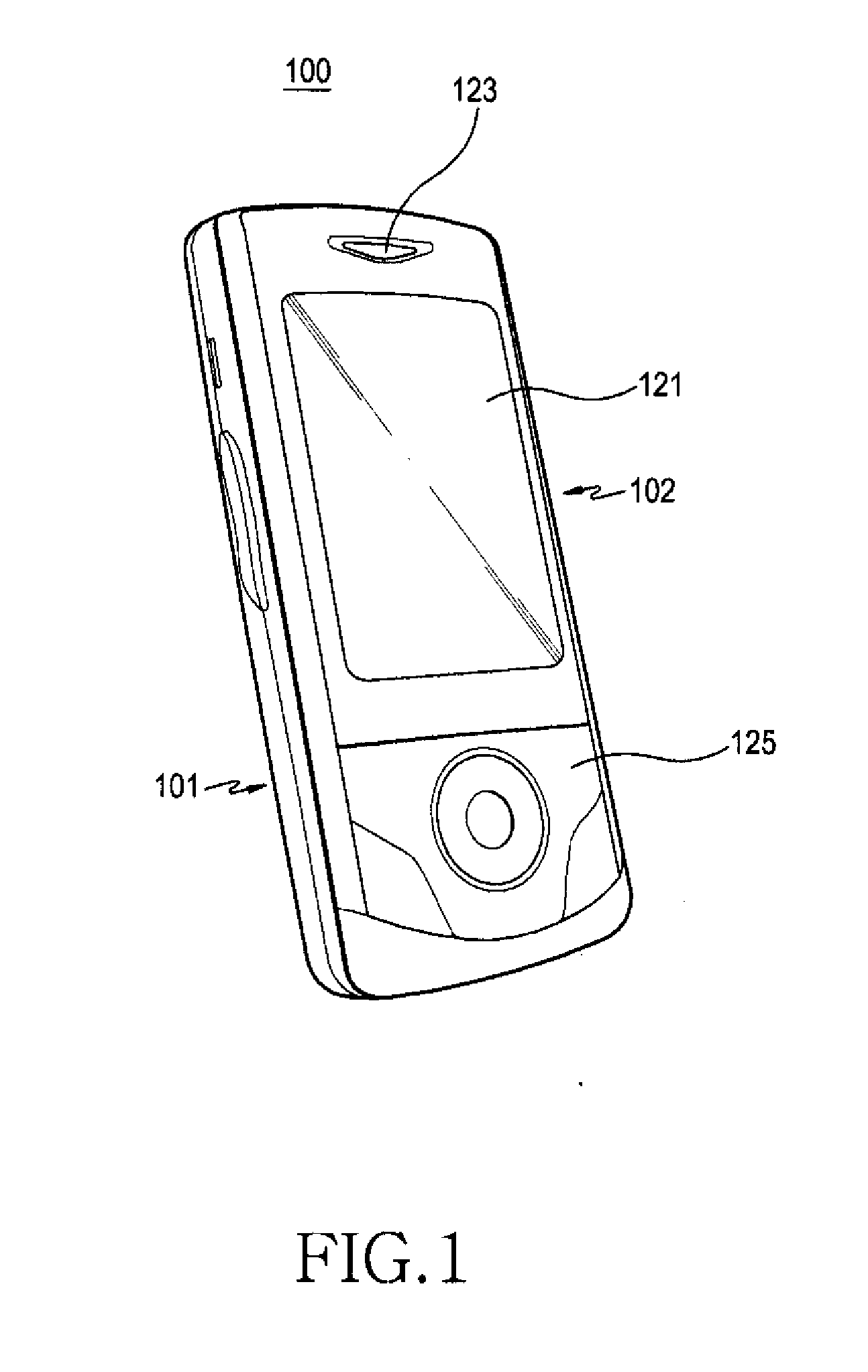 Sliding type portable terminal