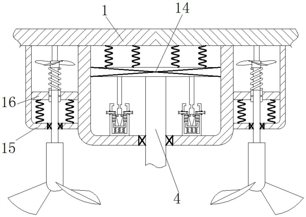 Efficient stirring and mixing device for building decoration painting materials