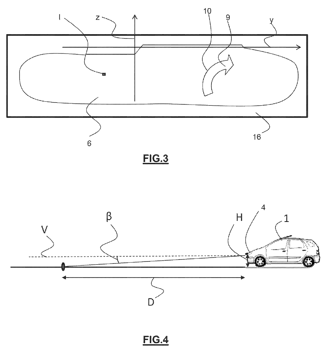 Vehicle lighting device with presentation of driving assistance information