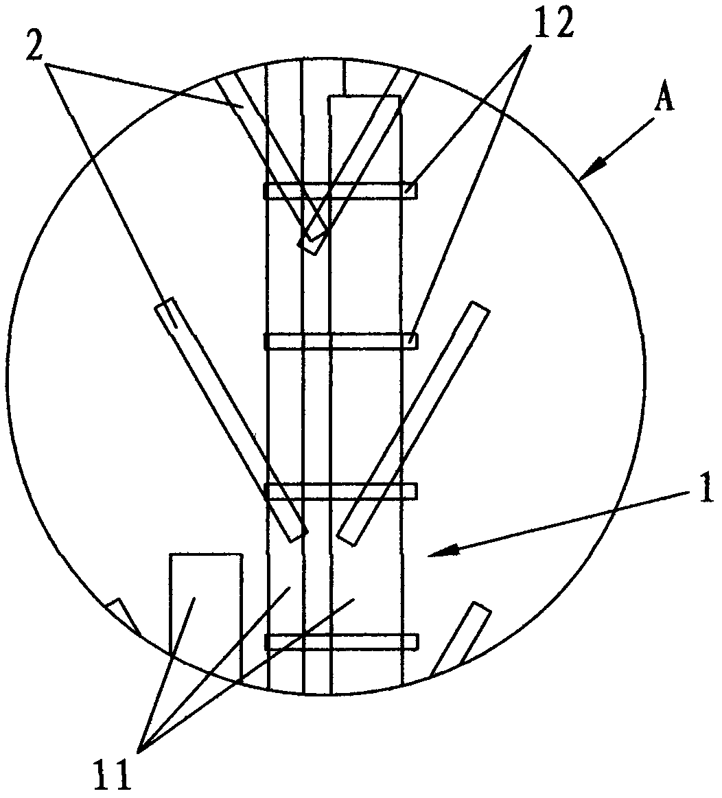 Simulated movable comb-shaped branch/leaf skeleton and manufacturing method thereof