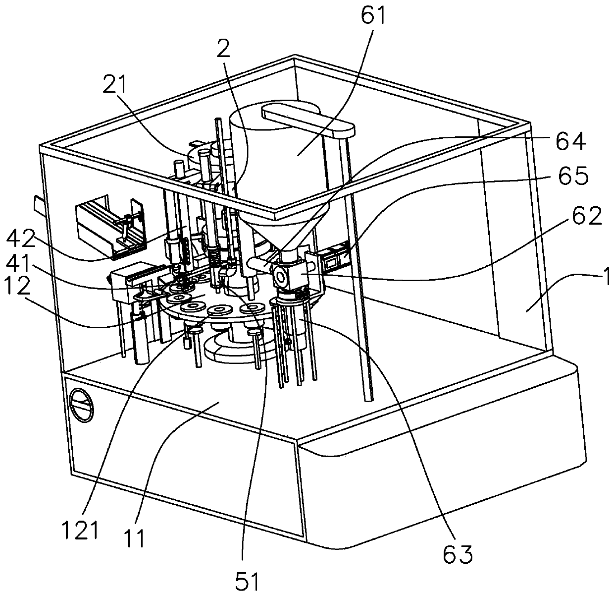 Flexible pipe filling end sealing machine