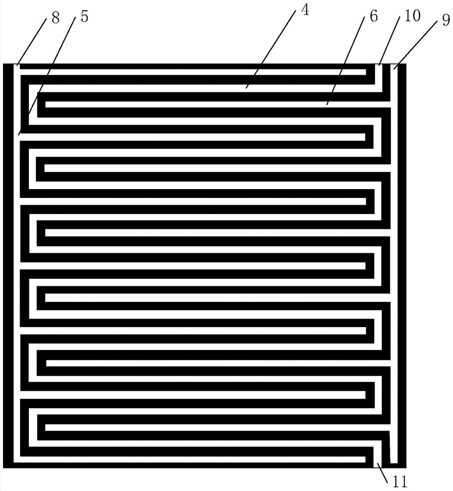 Flow Field of an Actively Draining Proton Exchange Membrane Fuel Cell Bipolar Plate