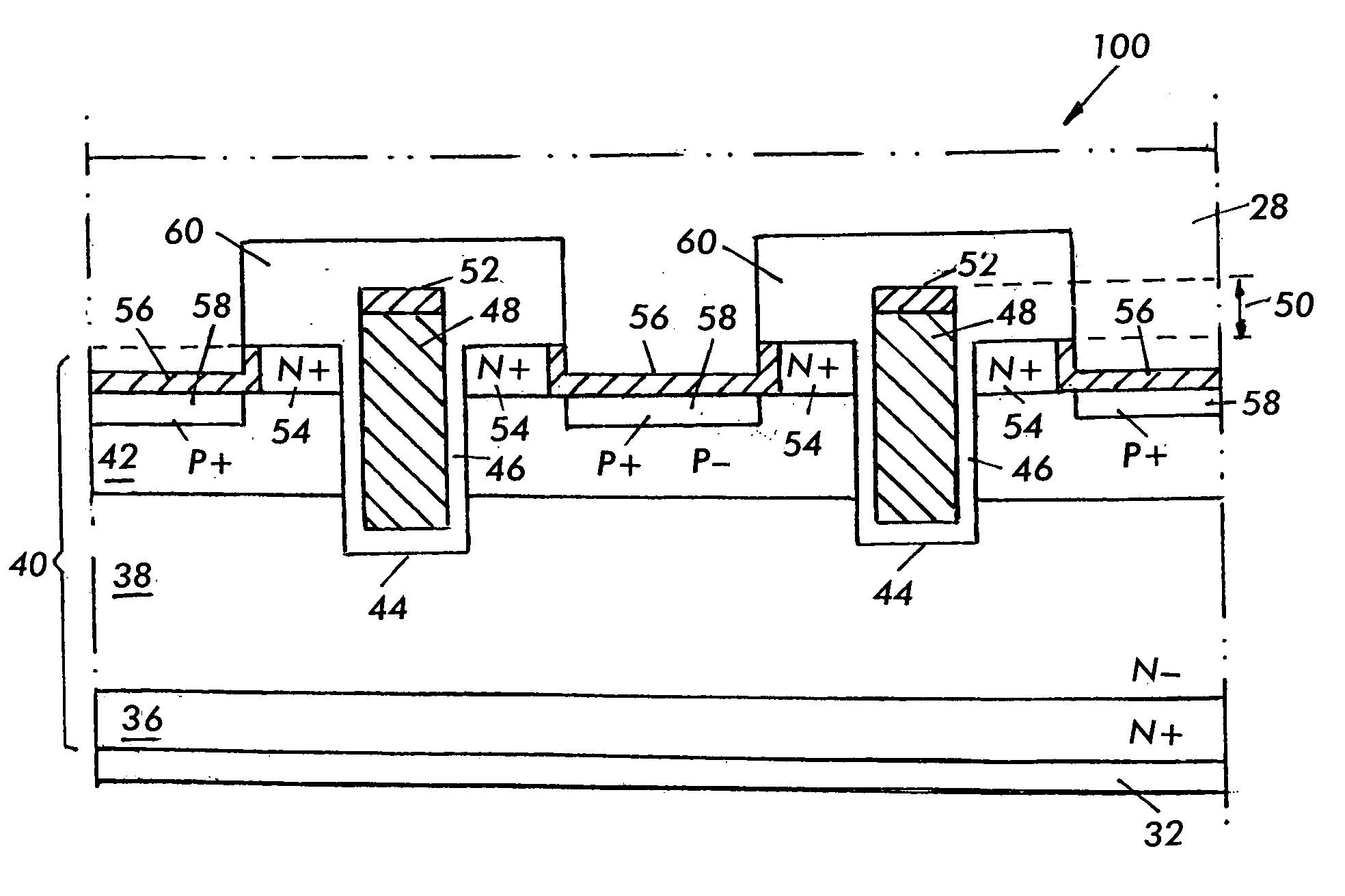 Low temperature process and structures for polycide power MOSFET with ultra-shallow source