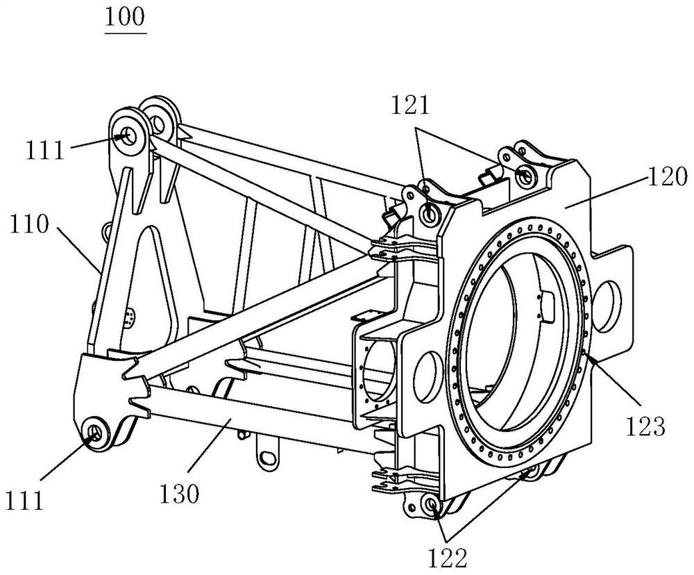 Tower crane upper support machining center