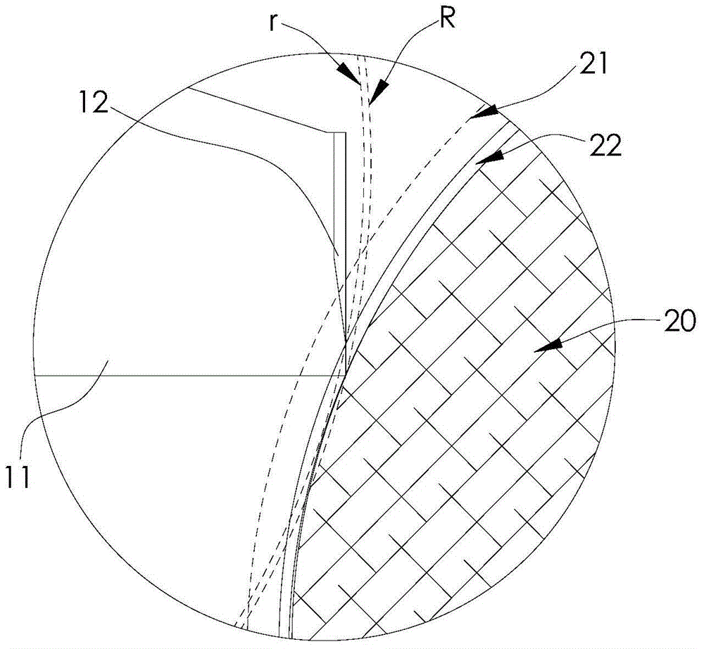 Rotary-cut type cutting blade for gum gathering machine